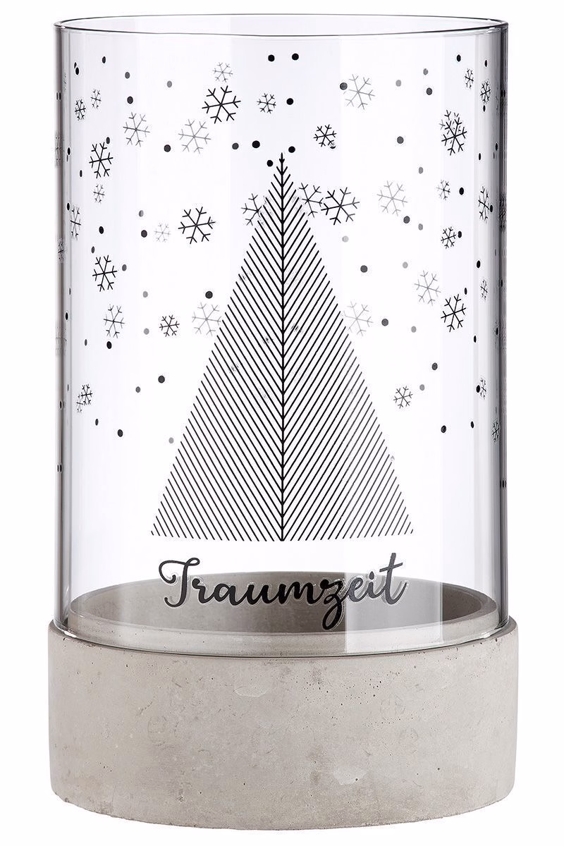 Zement Windlicht Traumzeit 25,5cm