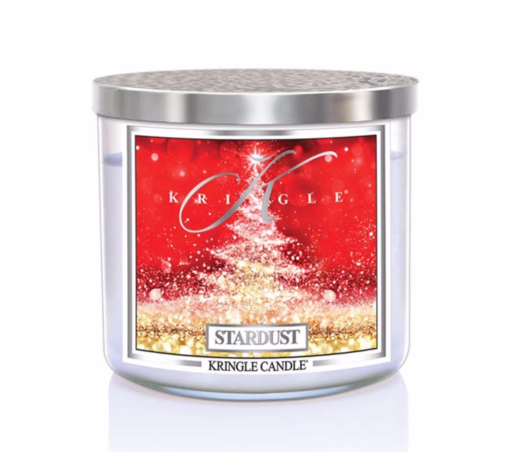 kringle_candle_stardust_silver_lid_american_heritage Stardust 396g Tumbler 3-Docht