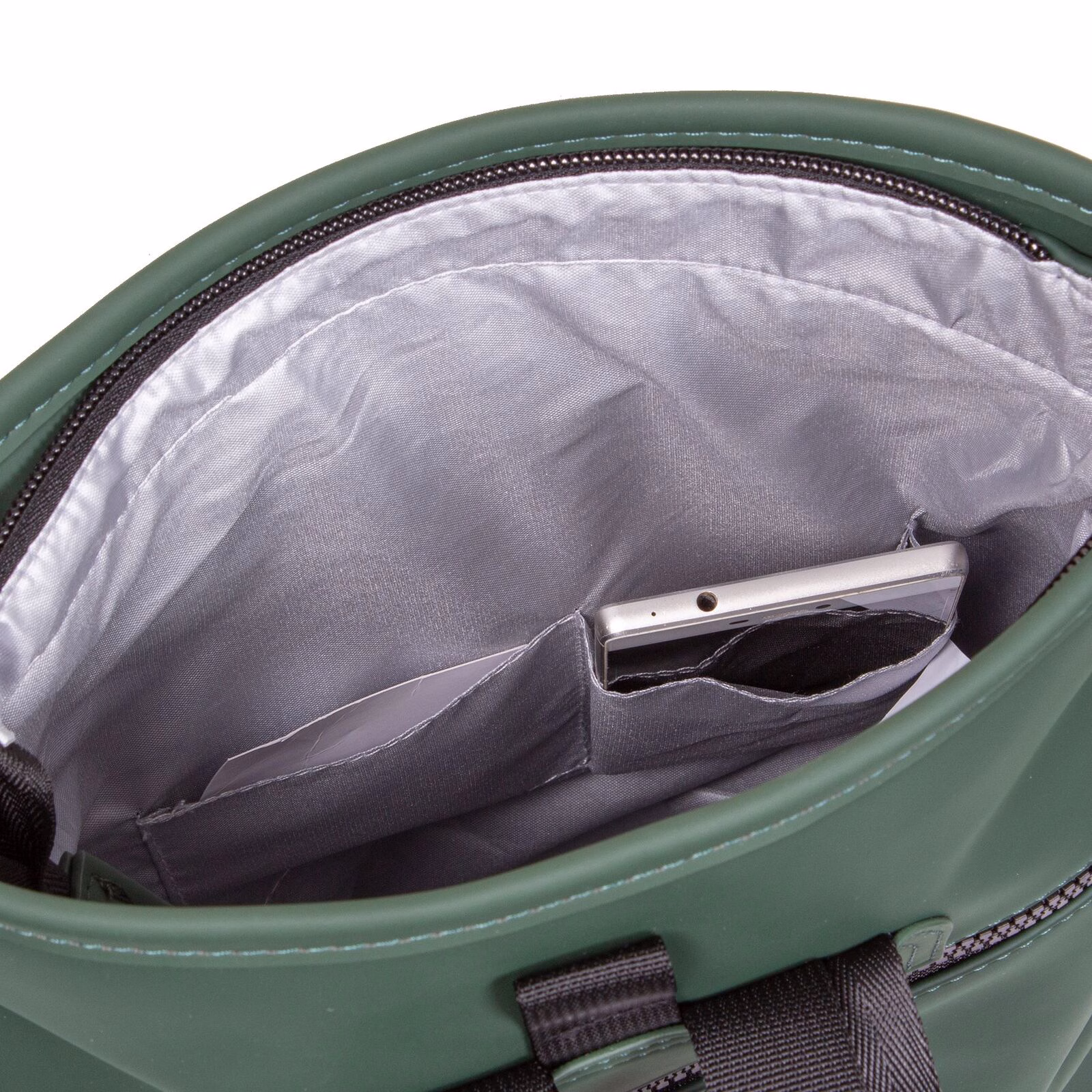 Mart - Los Angeles Rolltop Mini Rucksack dunkelgrün