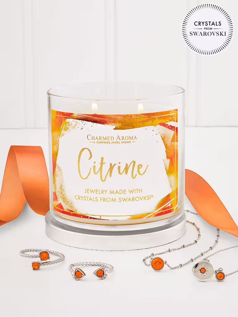Citrine Birthstone Kerze (Halskette)