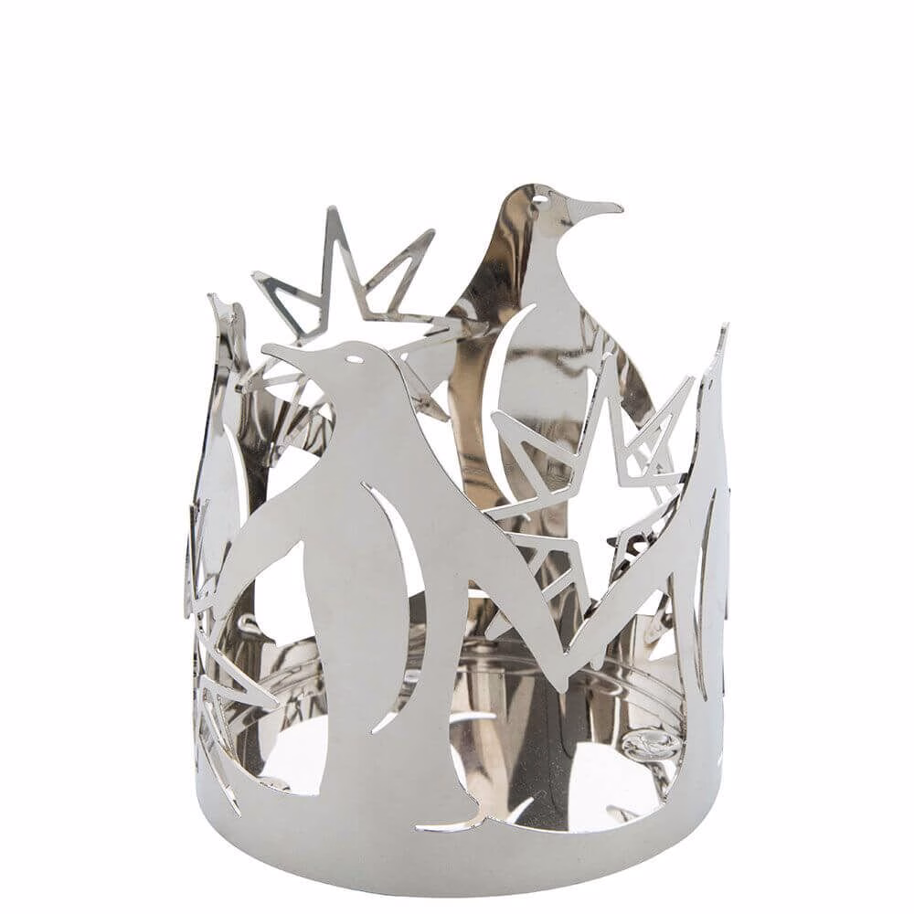 Yankee Candle Silver Penguins Jar Holder 411g & 623g