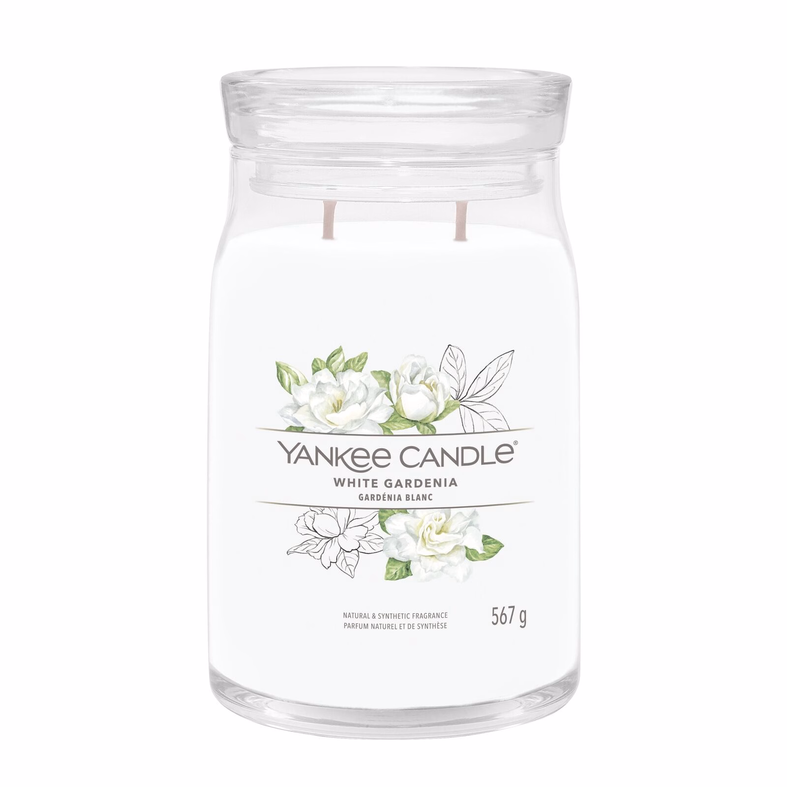 White Gardenia Signature Large Jar 567g 2-Docht