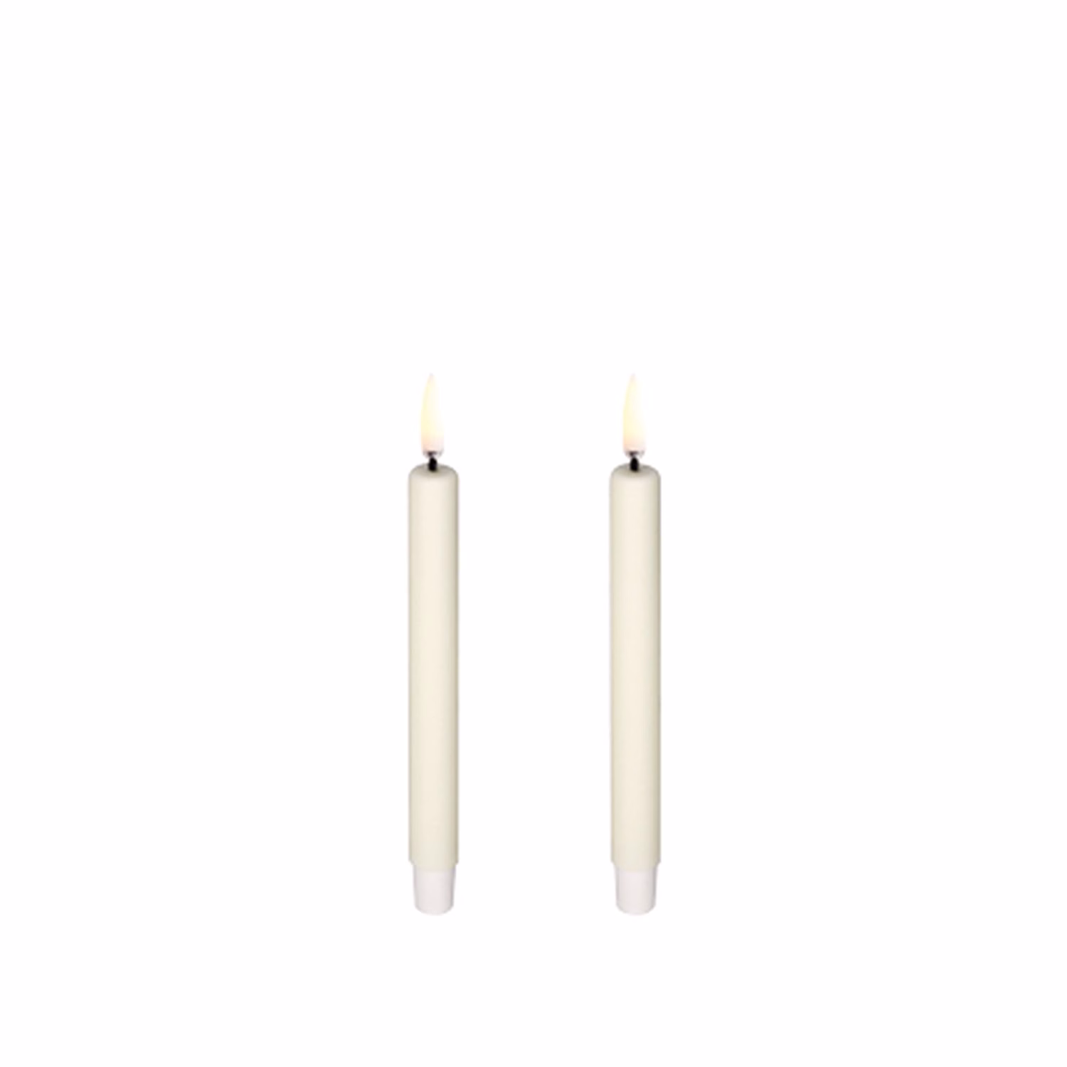 Uyuni LED Mini Tafelkerze 14cm ivory 2 Stück
