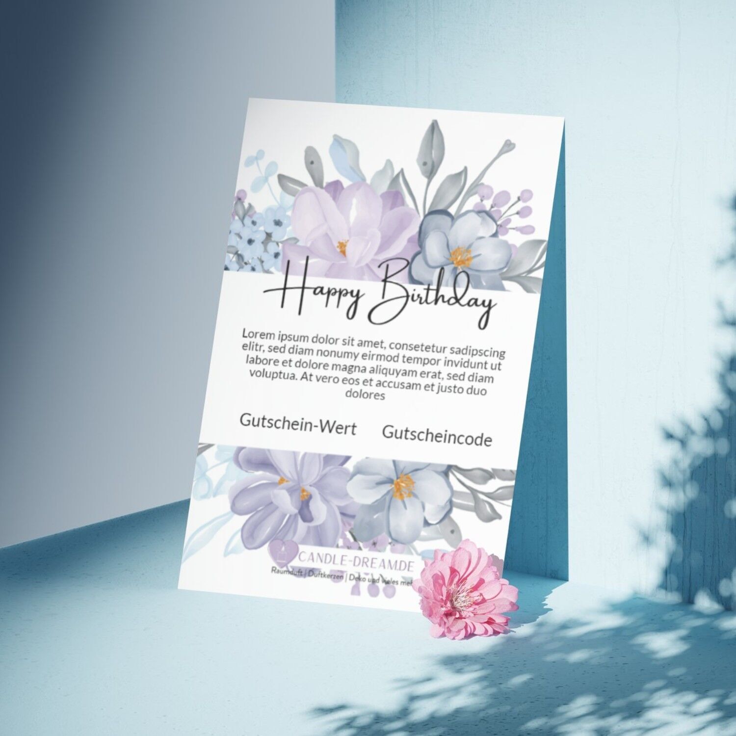 Geschenkgutschein Geburtstag Werbung, Plakat, Visitenkarte, Papier, Text