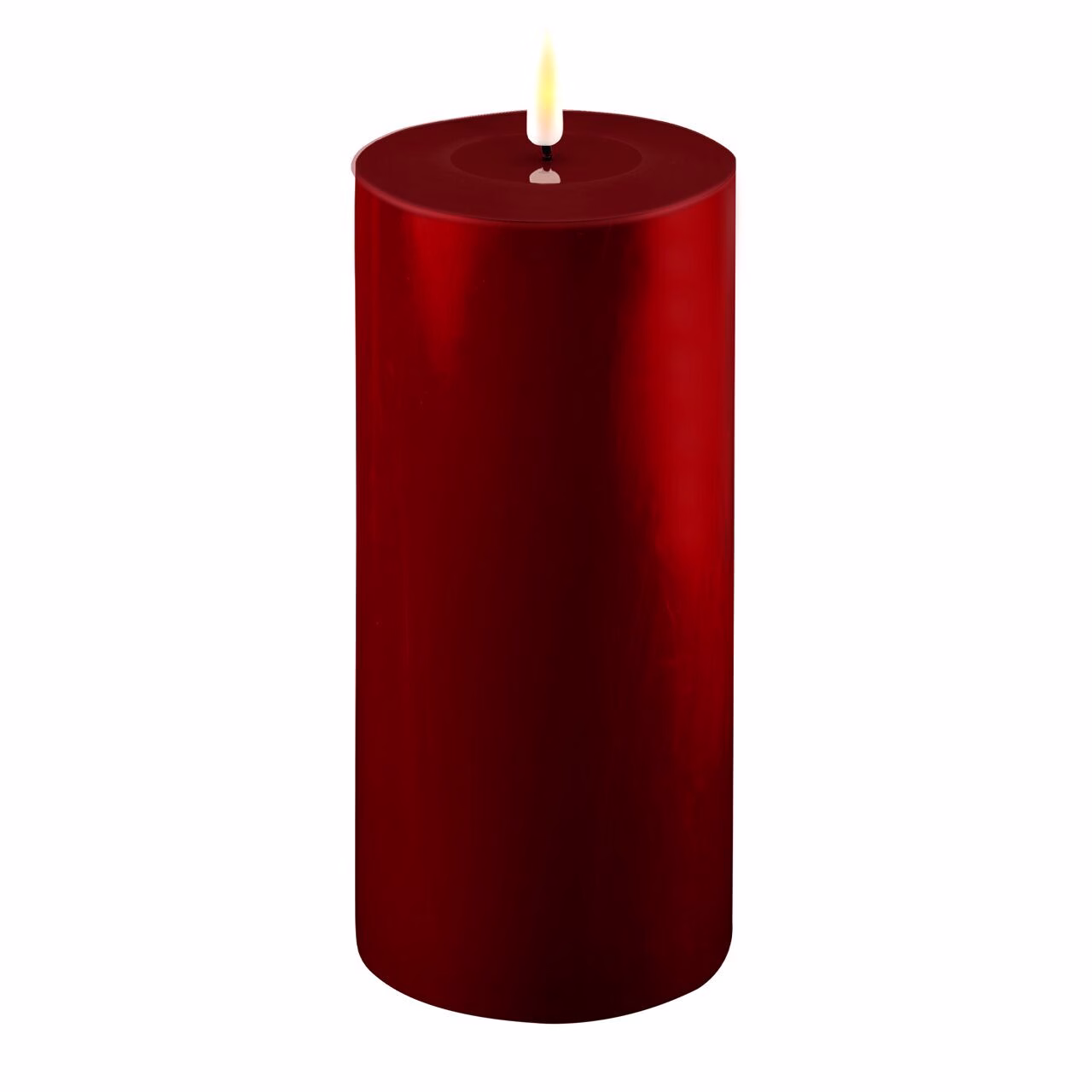 2021-RF-0245 Stumpenkerze LED bourgogne 10 x 20cm