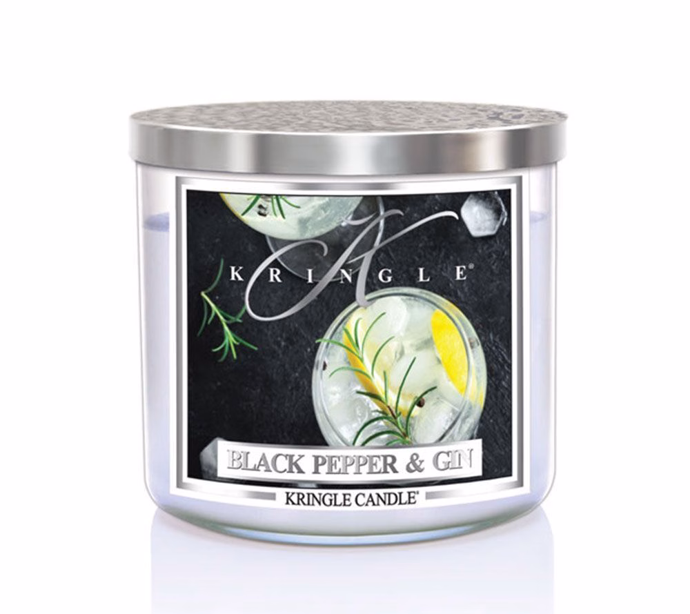 black_pepper_gin_kringle_candle_silver_lid_american_heritage Black Pepper & Gin 411g 3-Docht