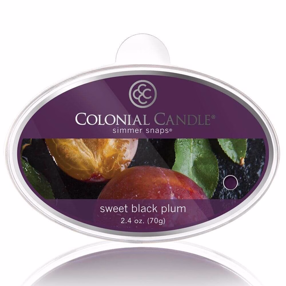 CCSNAPS-5204 Colonial Candle - Black Plum Simmer Snap 70g