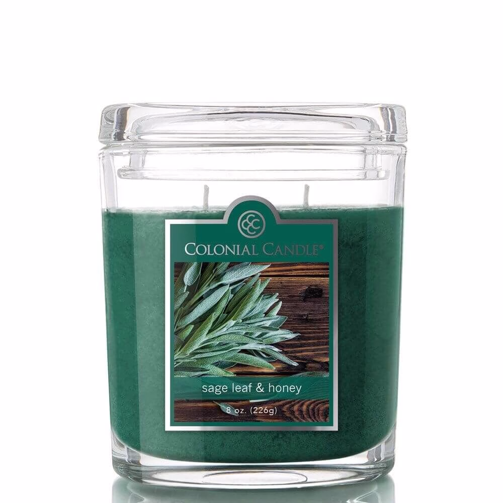 CC008-5203 Colonial Candle - Sage Leaf & Honey 226g