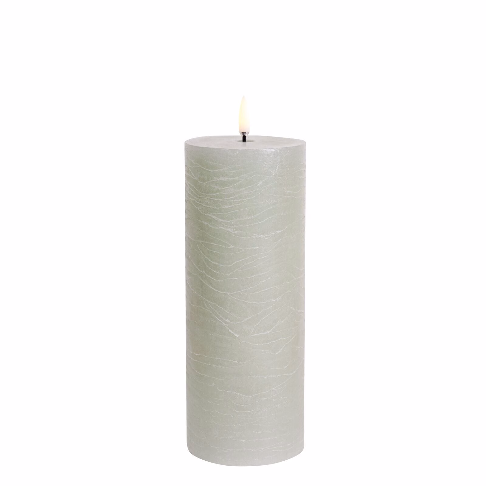 UL-PI-DG-C78020 Uyuni LED Stumpenkerze 7,8x20cm Dusty Green