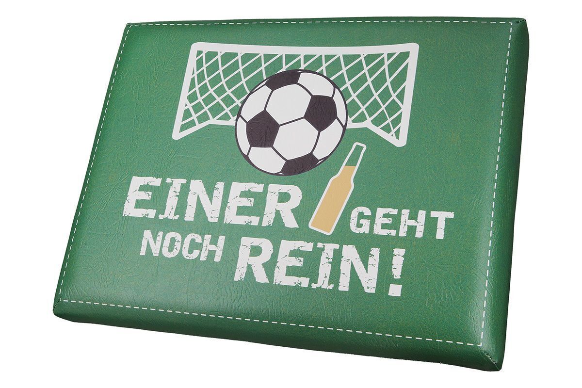 Sitzpolster "Einer geht noch rein" grün