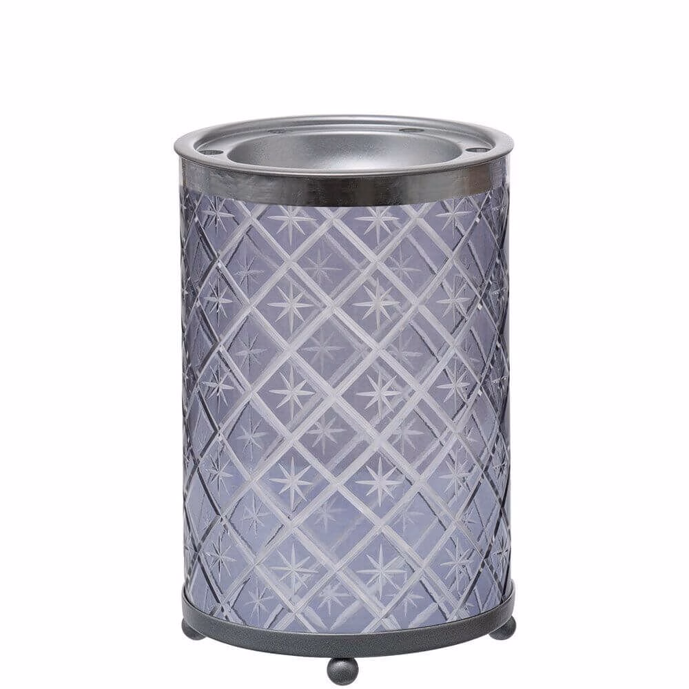 Grey Etched Star Duftlampe Yankee Candle