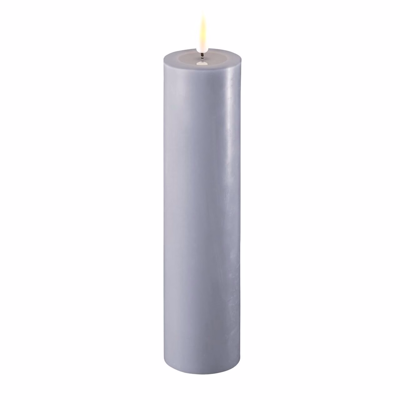 Stumpenkerze LED dust blue 5 x 20cm