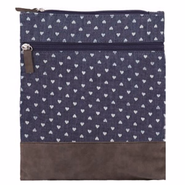 2022-191-020 Canvas Crossbag 020 (Denim Heart)