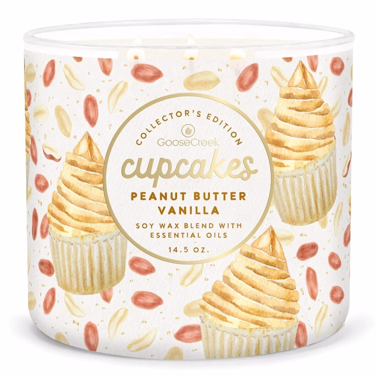 peanut-butter-vanilla-cupcake-3-docht-kerze-411g Peanut Butter Vanilla Cupcake 411g (3-Docht)