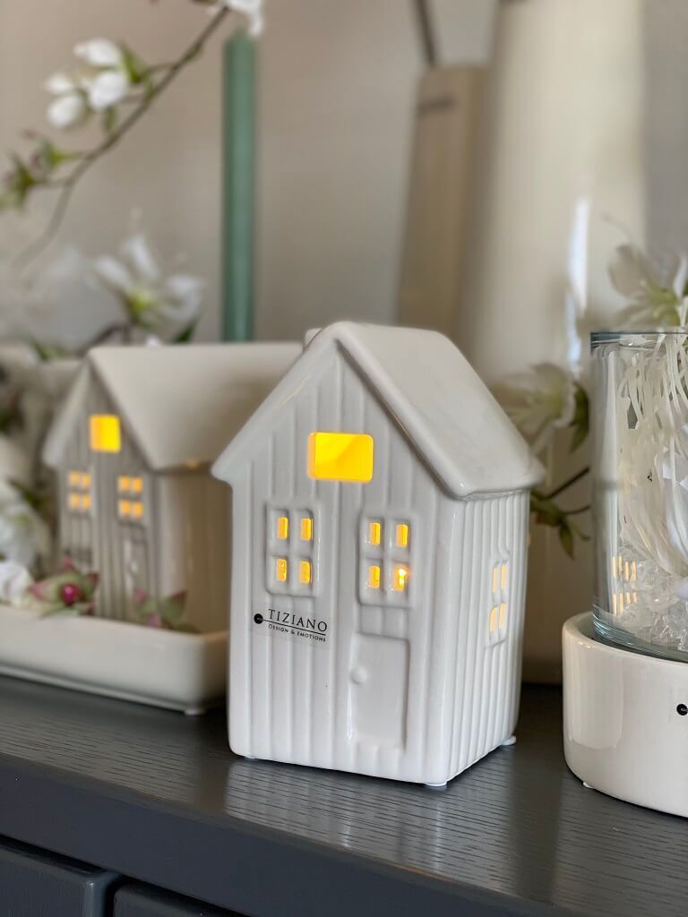Lichthaus Partina hoch 13cm LED cremeweiß Lichthaus Partina hoch 13cm LED cremeweiß