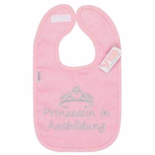 VIB-BTP38 Baby Latz Prinzessin in Ausbildung (Rosa)