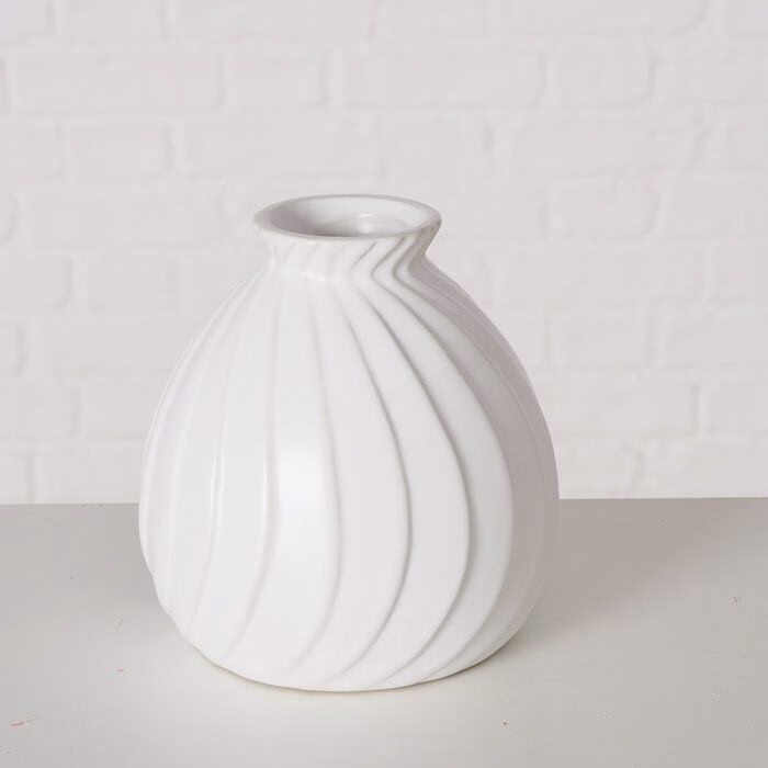 Einzelbild-7VTIZMoB-large Vase Zalina Porzellan weiß 12cm