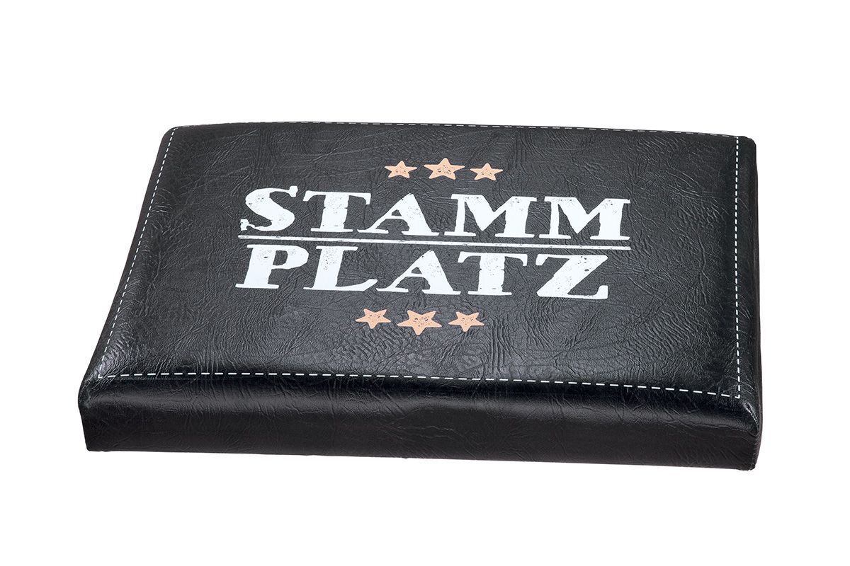 Sitzpolster "Stammplatz" schwarz Sitzpolster "Stammplatz" schwarz