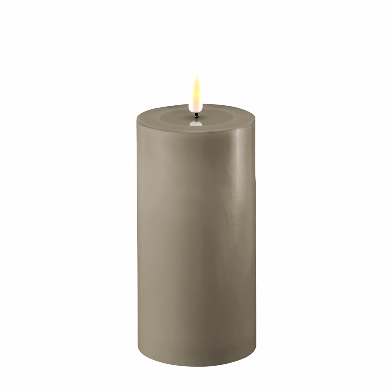 2021-RF-0283 Stumpenkerze LED sand 7,5 x 15cm