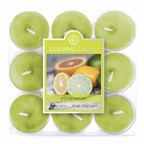 Colonial Candle Citrus Woods 9 Teelichte