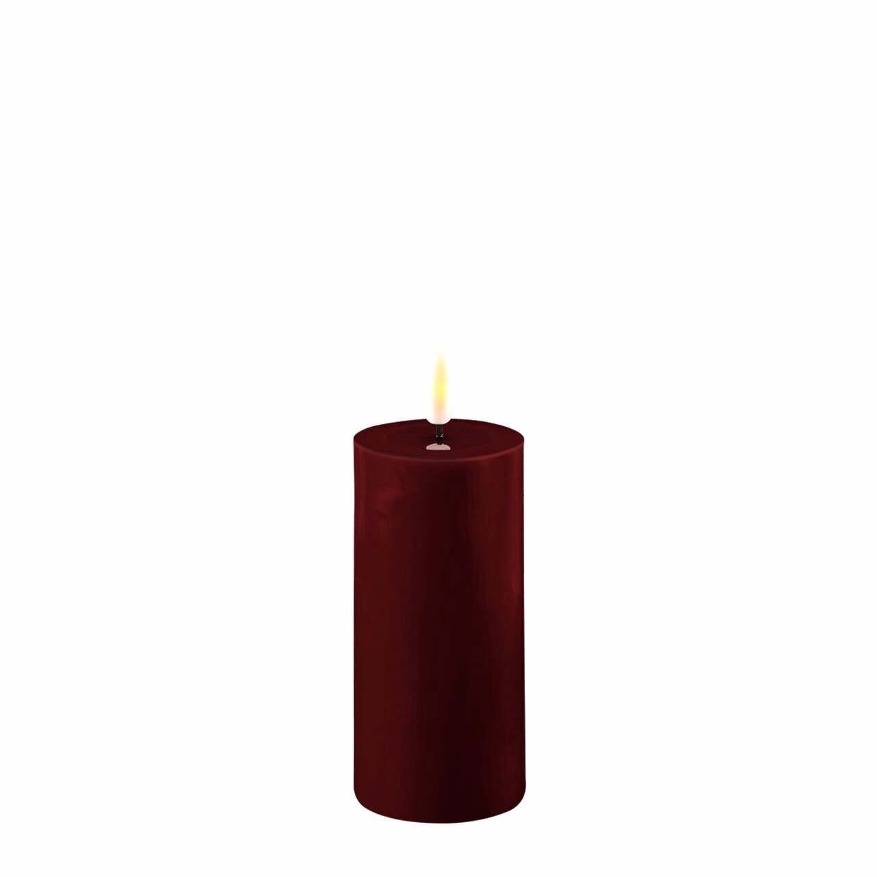Stumpenkerze LED bourgogne 5 x 10cm