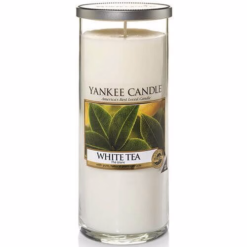 Pure-Essence-White-Tea-Large-Decor-Pillar-1507741E Yankee Candle - White Tea 566g
