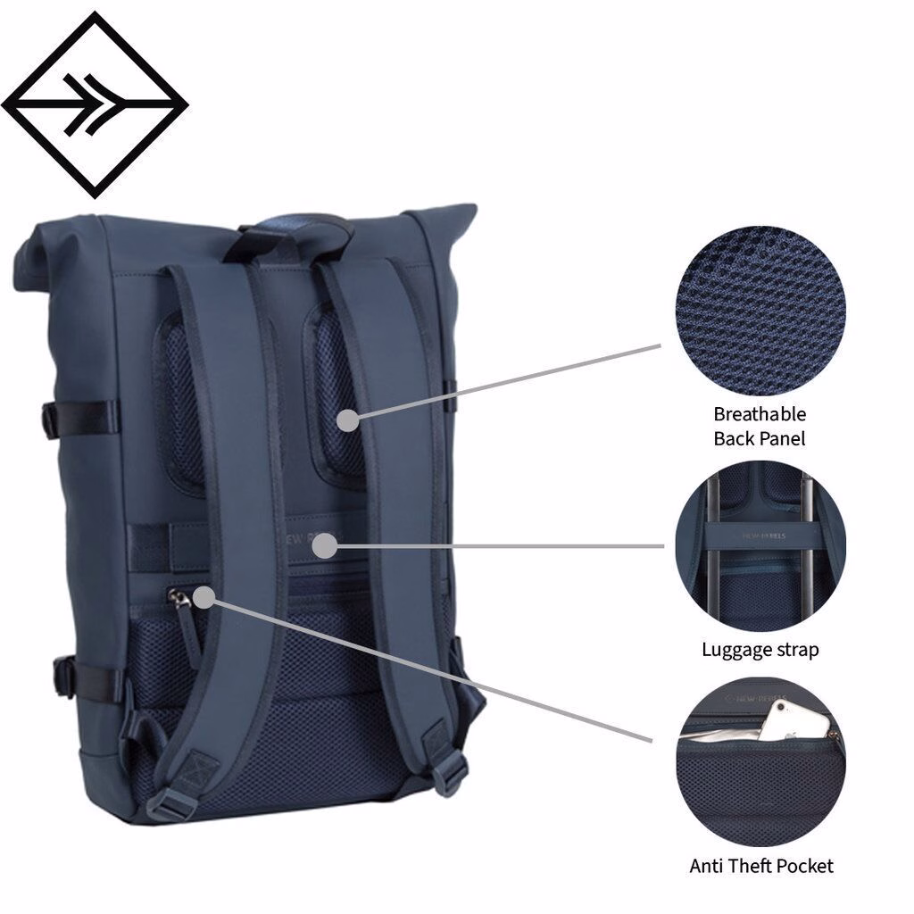 new-rebels-william-rucksack-rolltop-schwarz-17l-wa-1 William - Riverside Rolltop Rucksack schwarz