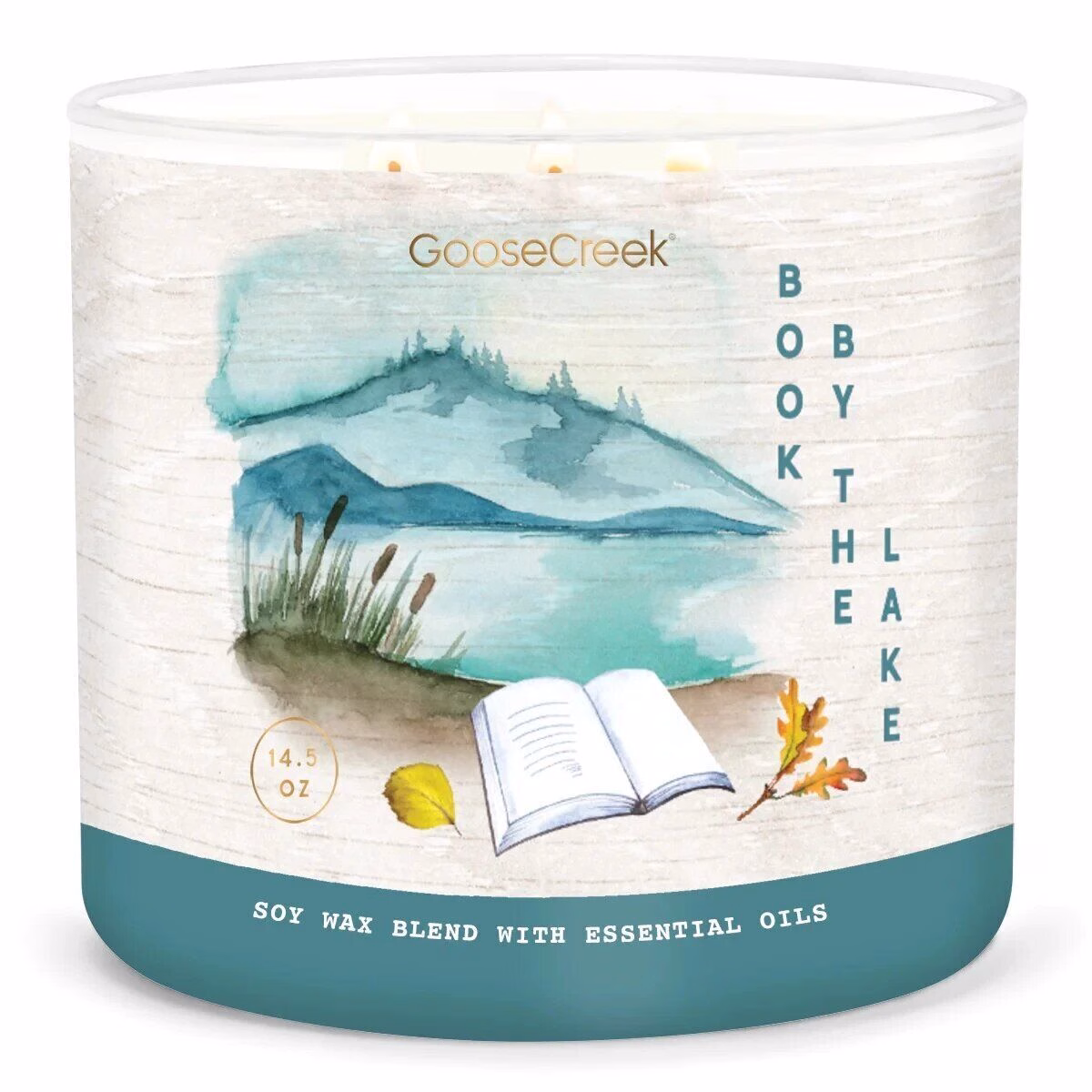book-by-the-lake-3-docht-kerze-411g Book By The Lake 411g (3-Docht)