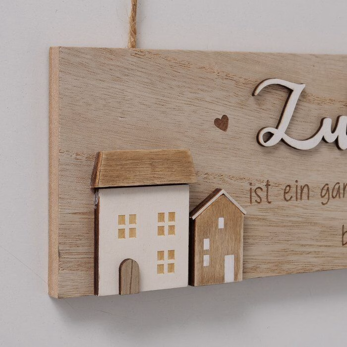 Schild Zuhause 30cm
