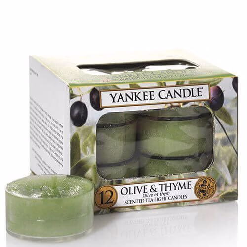 1507727E Yankee Candle Olive & Thyme 12 Teelichte