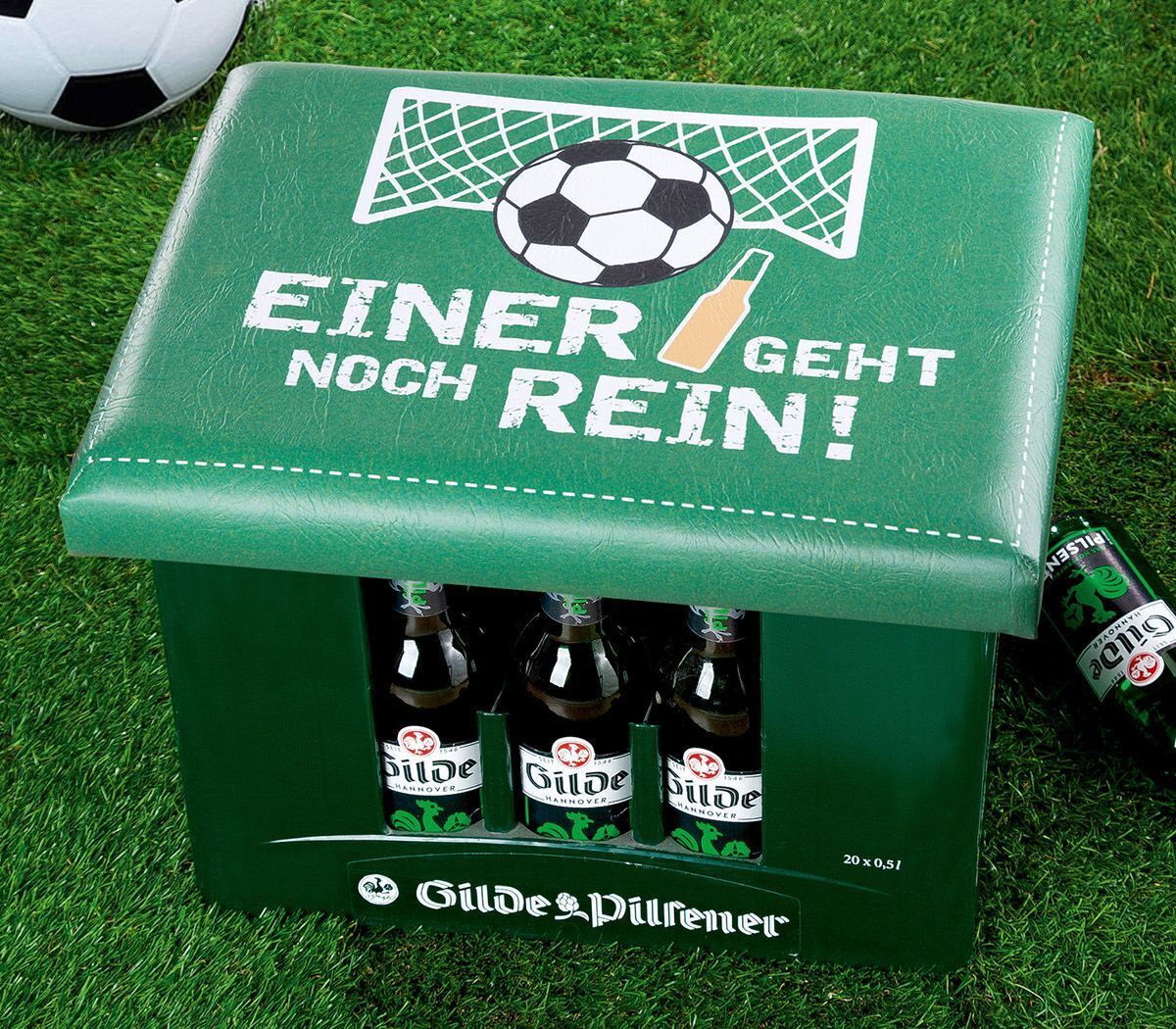 Sitzpolster "Einer geht noch rein" grün