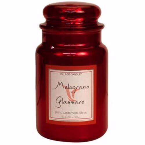 V933026615 Village Candle Melograno Glassare 626g
