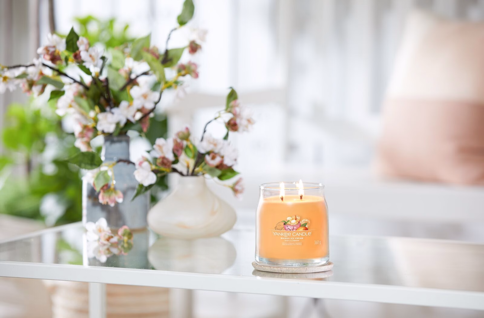 Mango Ice Cream Signature Medium Jar 368g 2-Docht