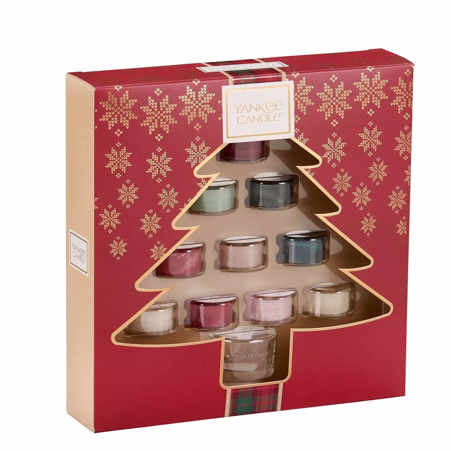 Geschenkset mit 10 Teelichter & einem Halter von Yankee Candle