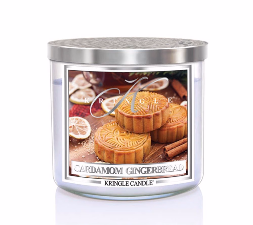 cardamom_gingerbread_kringle_candle_silver_lid_american_heritage Cardamom Gingerbread 396g Tumbler 3-Docht