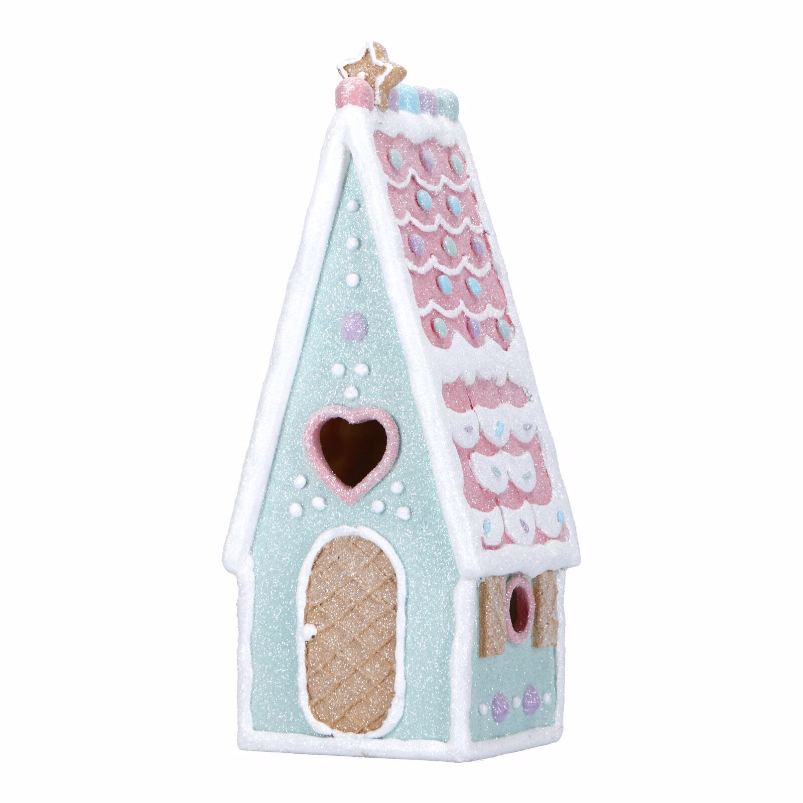 233520 Gingerbread Lebkuchenhaus pastellblau
