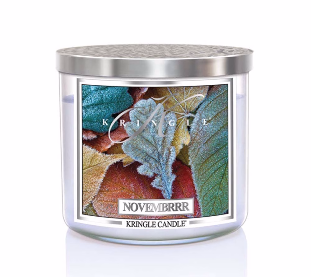 kringle_candle_novembrrr_silver_lid_american_heritage Novembrrr 396g Tumbler 3-Docht