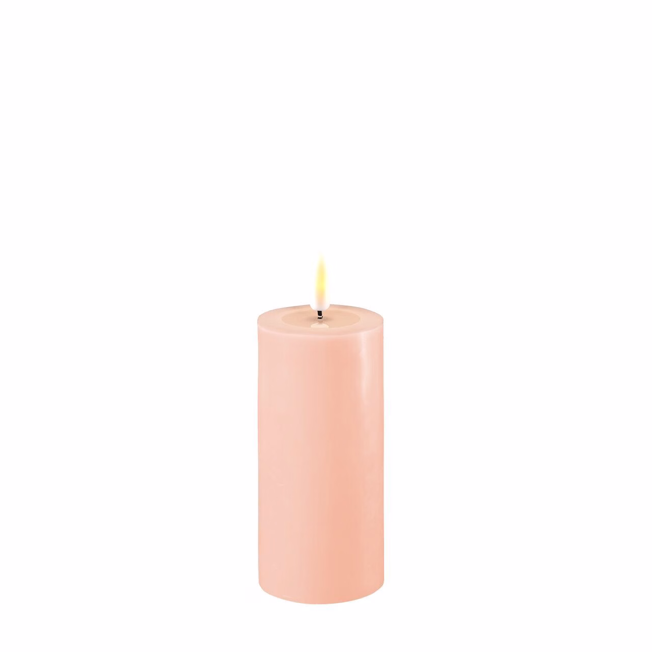 RF-0133 Stumpenkerze LED Hellrosa 5 x 10cm