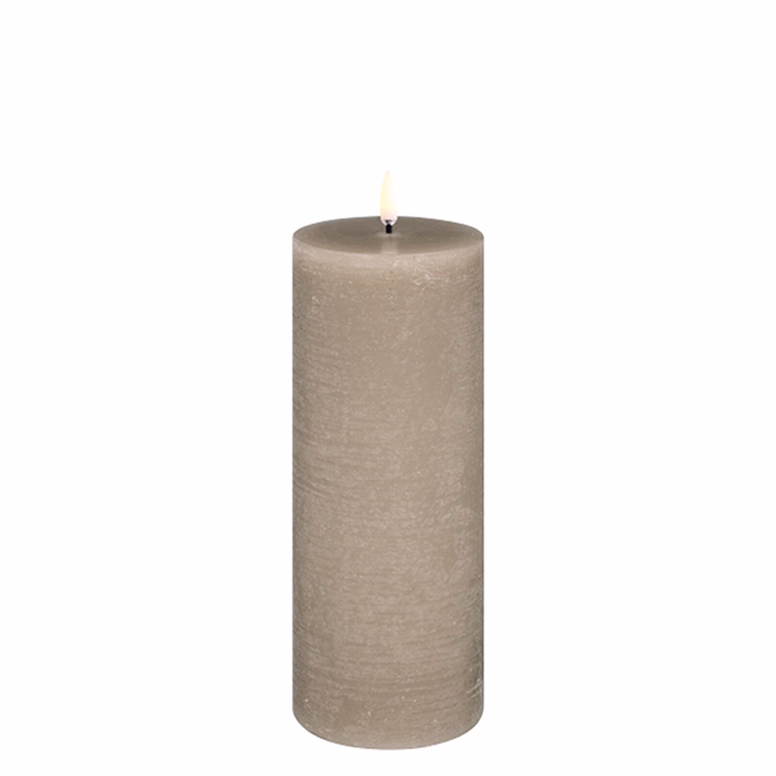 UL-PI-SA-C78020otto Uyuni LED Stumpenkerze 7,8x20cm Sandstone