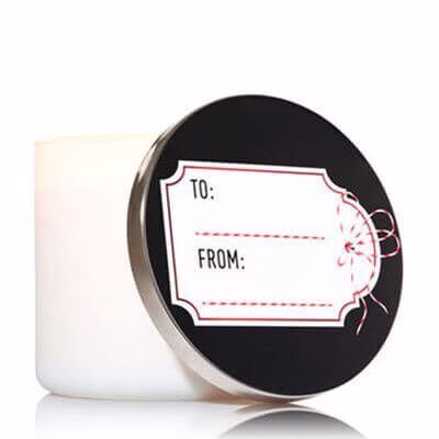 Bath and Body Works 3 Wick Candle Lid Magnet - To, From
