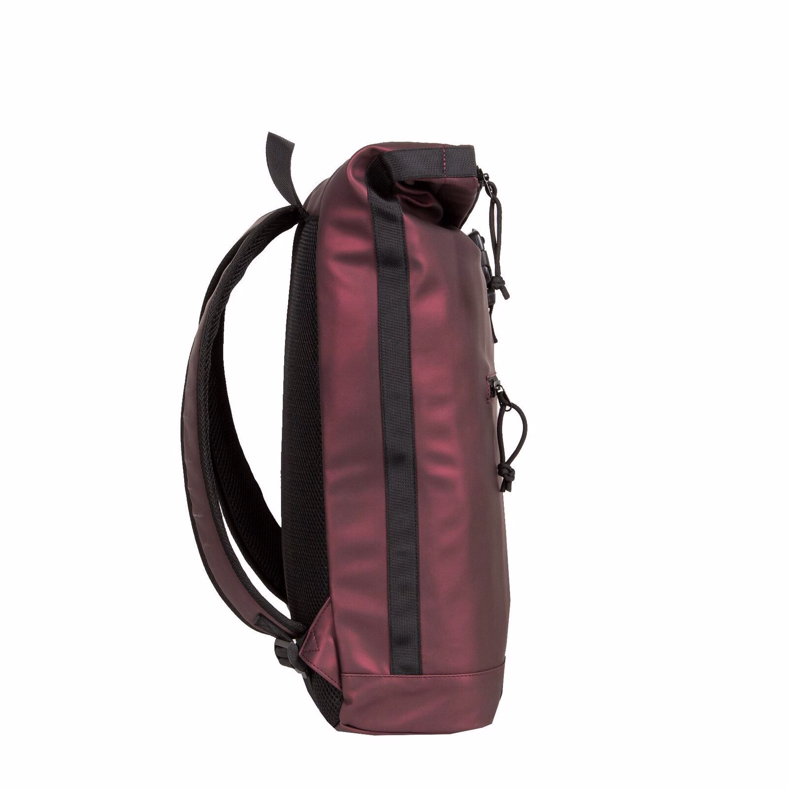 dSBvAyYo Mart - New York Rolltop Rucksack burgund metallic