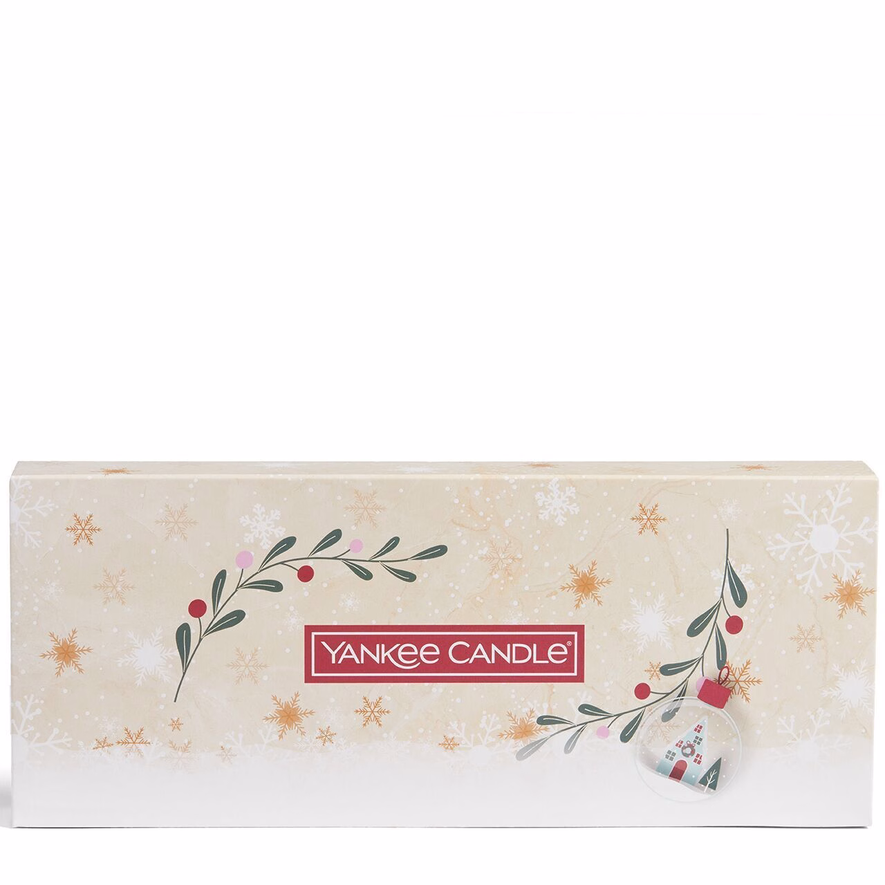 10 Teelichter mit Halter Geschenkset Weihnachten "Snow Globe Wonderland"