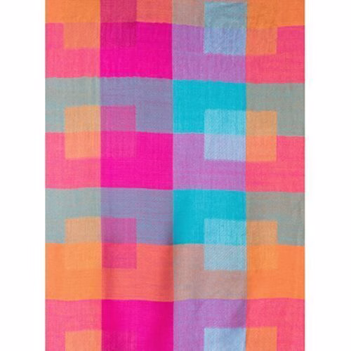 30 Jaquard-Schal Multi Pink 030