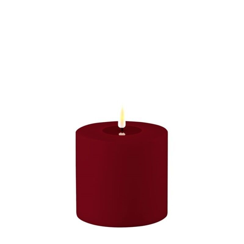 Outdoor Stumpenkerze LED Bordeaux 10 x 10cm