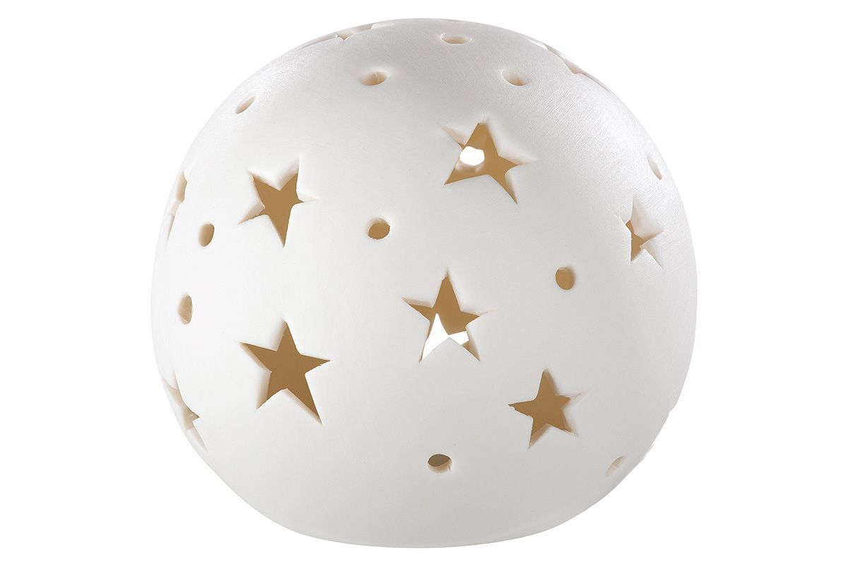 Dekokugel Sternenschauer LED weiß 16cm Dekokugel Sternenschauer LED weiß 16cm
