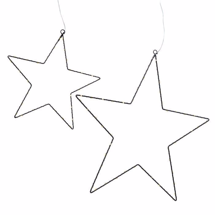 Leuchtstern Elvira 50cm LED schwarz