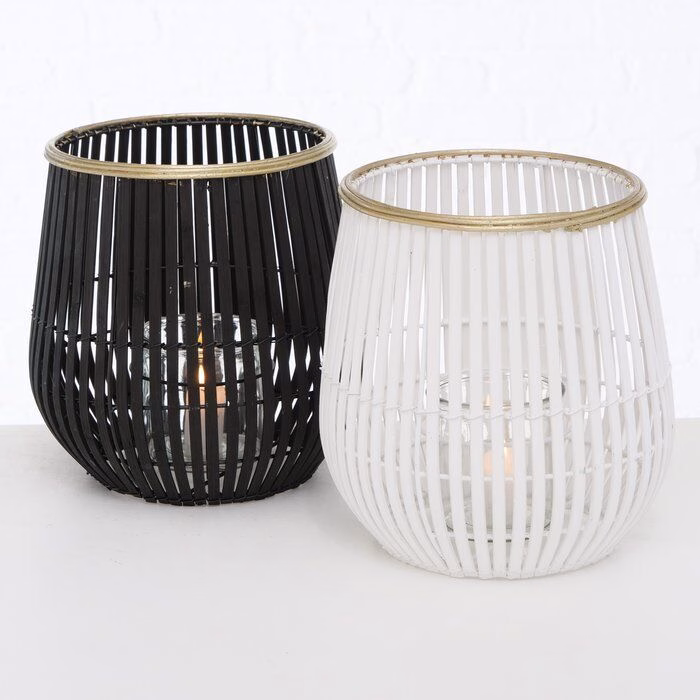 Hauptbild-HwavbzfB-large Windlicht Karunya schwarz Bambus 27cm