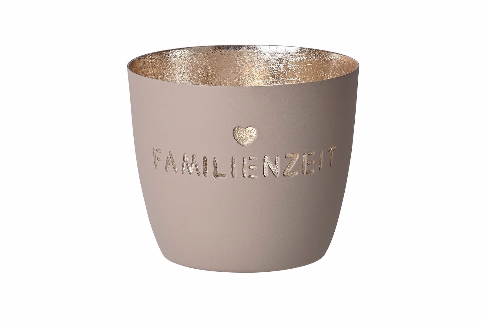 1030804029 Madras Windlicht M Familienzeit sandstone/gold