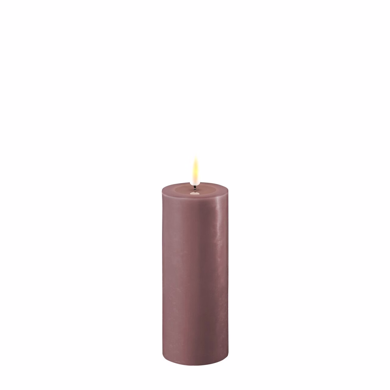 2021-RF-0149 Stumpenkerze LED helles lila 5 x 10cm