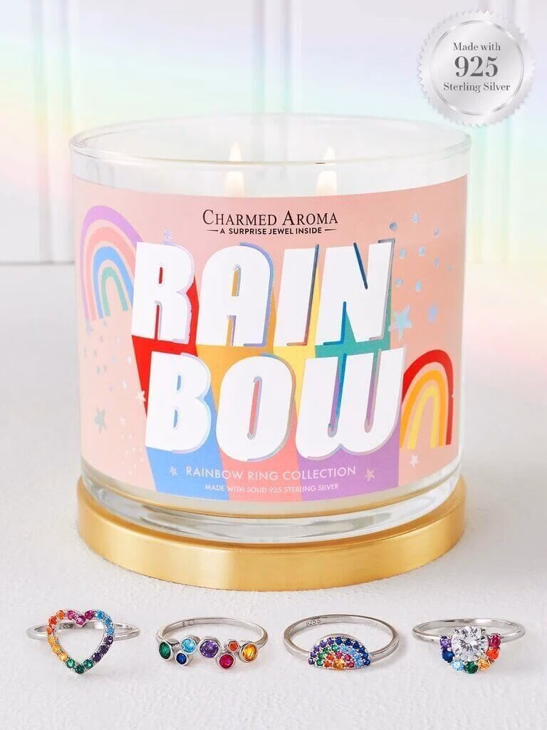 Charmed-Aroma-Rainbow-Ring-Candle Rainbow (Ring) Candle